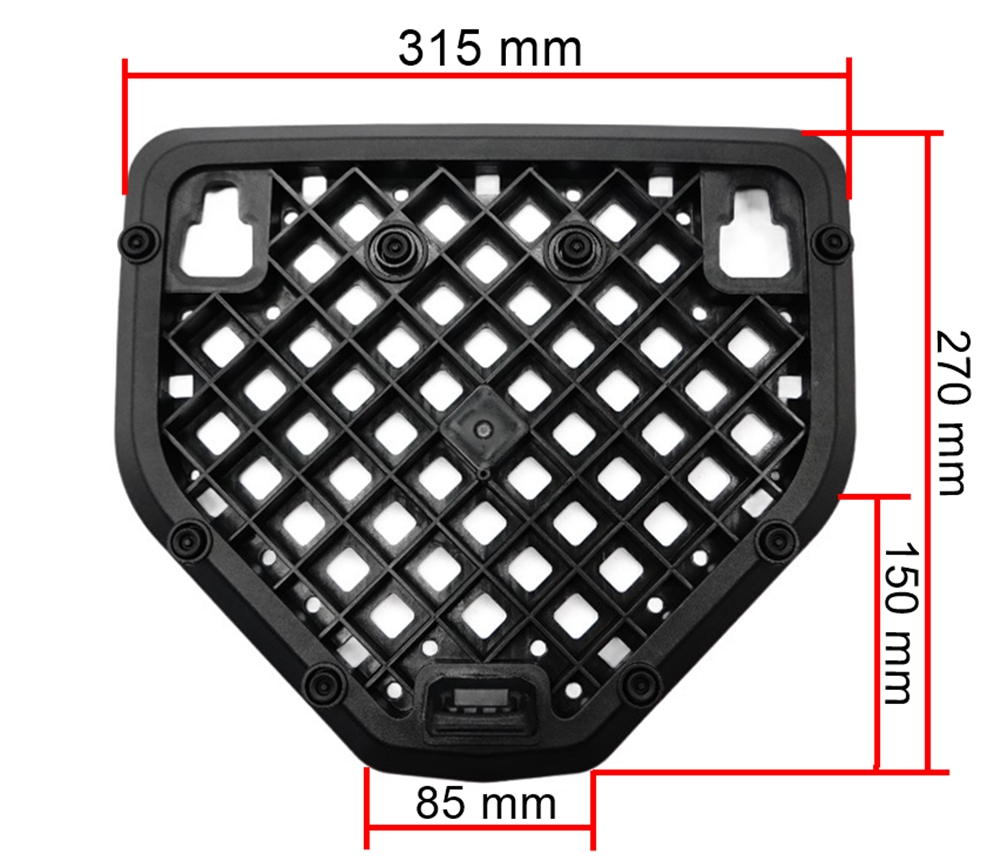 Furchtlos RANGER Alu Topcase Aero - 43 Liter - Aero Aluminium