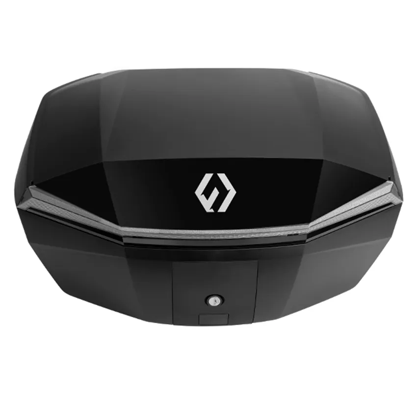 Furchtlos-SHIELD-L-Basic-Topcase-48-Liter-schwarz-silber-inkl-Montagekit-FU11TCXX000L14EX-100024-vorne Furchtlos SHIELD L Basic Topcase - 48 Liter - schwarz/silber