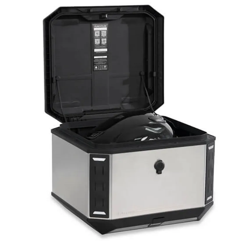 Furchtlos-Ranger-ADV-Alu-Topcase-Aero-50-Liter-Aero-Aluminium-Deckel-offen Furchtlos RANGER ADV Alu Topcase Aero - 50 Liter - Aero Aluminium