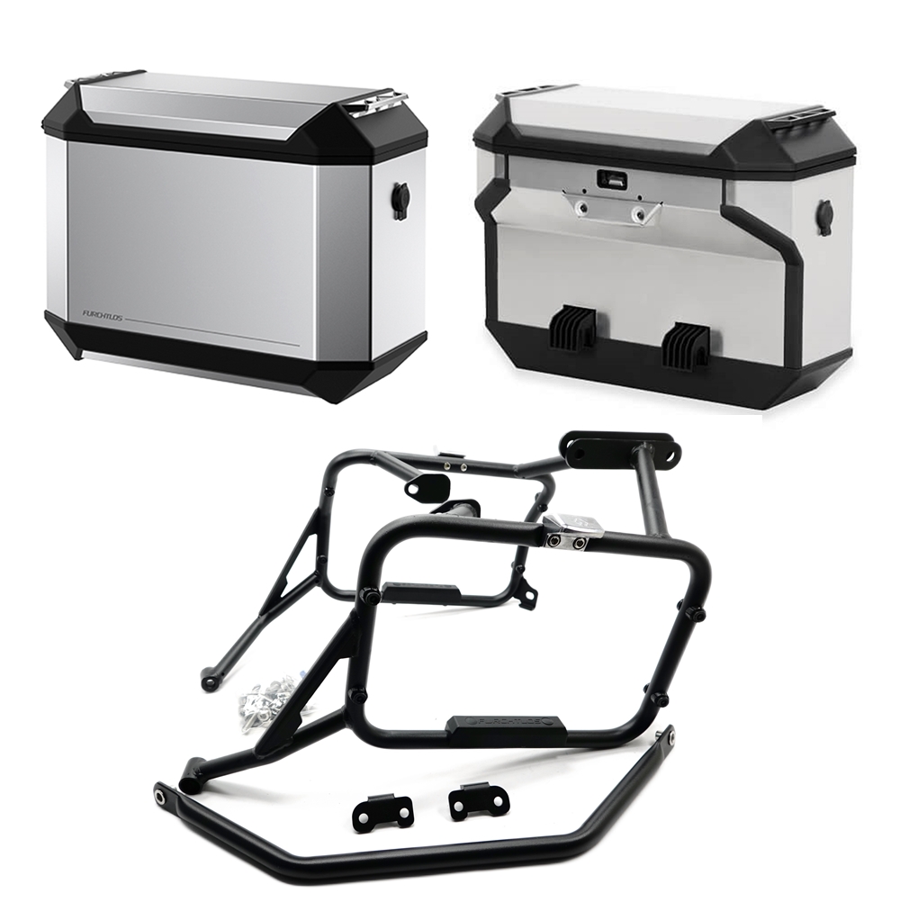 Furchtlos RANGER OFFSET Seitenkofferträger inkl. Seitenkoffer Set - KTM 790 Adventure 2021- / 890 Adventure