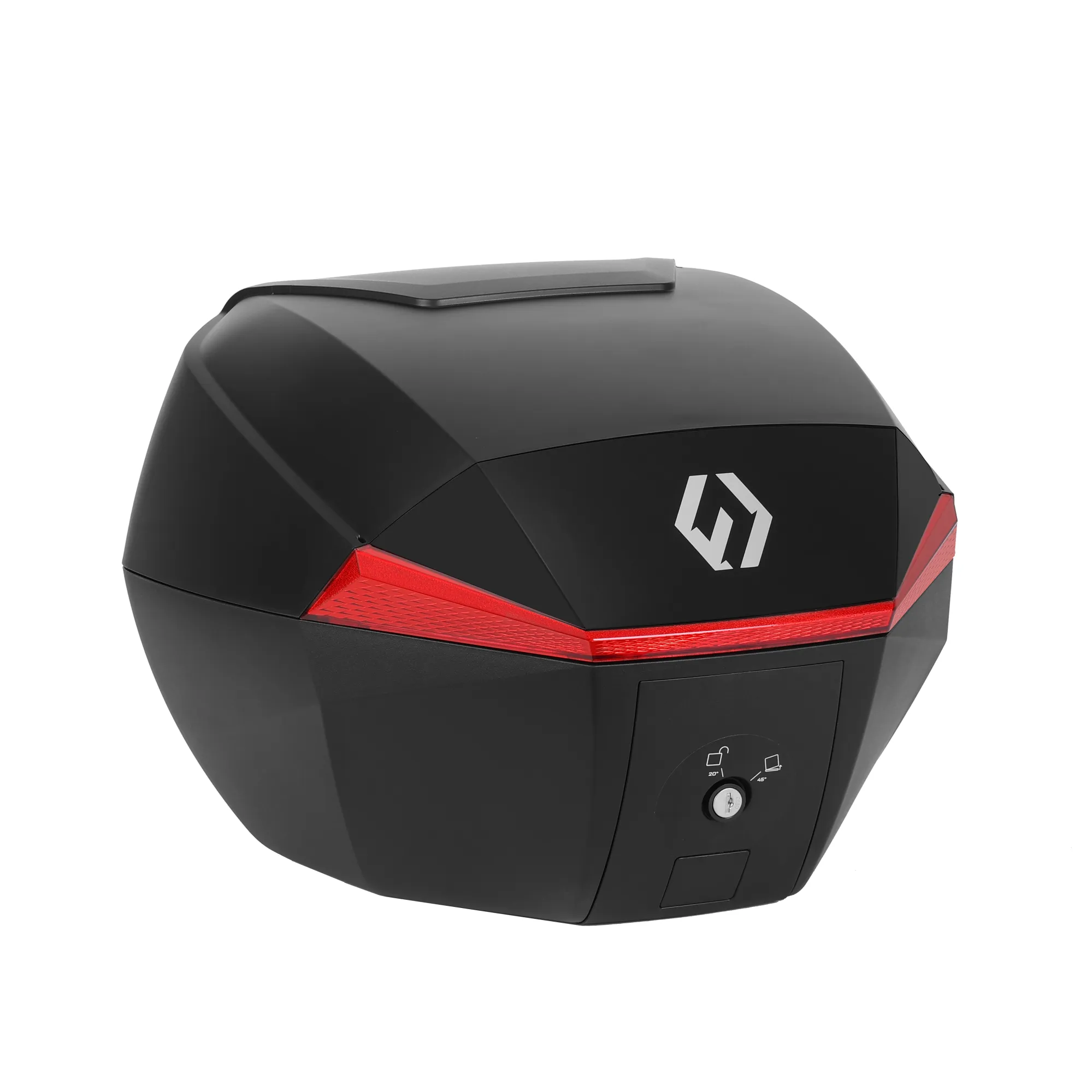 Furchtlos SHIELD S Basic Topcase - 35 Liter - schwarz/rot - inkl. Montagekit Furchtlos SHIELD S Basic Topcase - 35 Liter - schwarz/rot - inkl. Montagekit