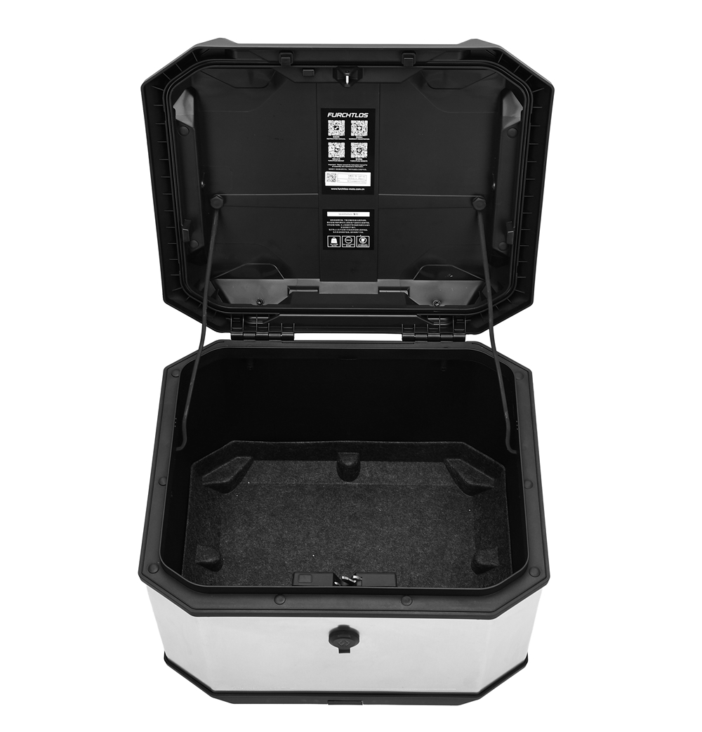 Furchtlos RANGER Alu Topcase Aero - 43 Liter - Aero Aluminium