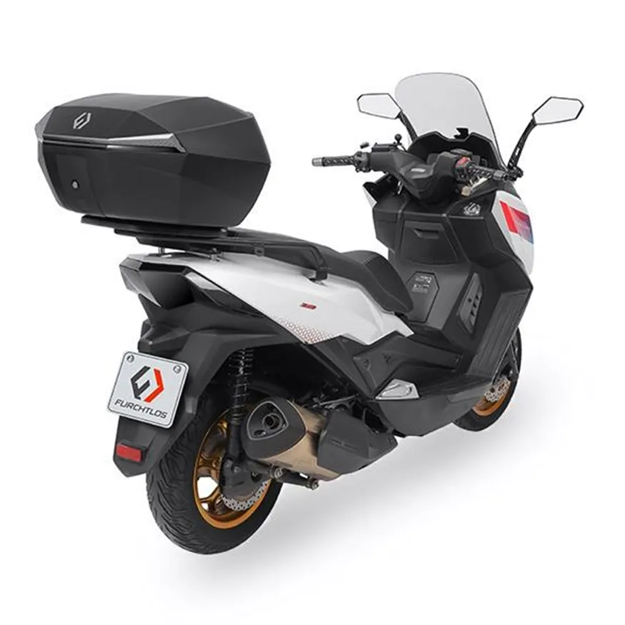 Furchtlos SHIELD L Basic Topcase - 48 Liter - schwarz/silber