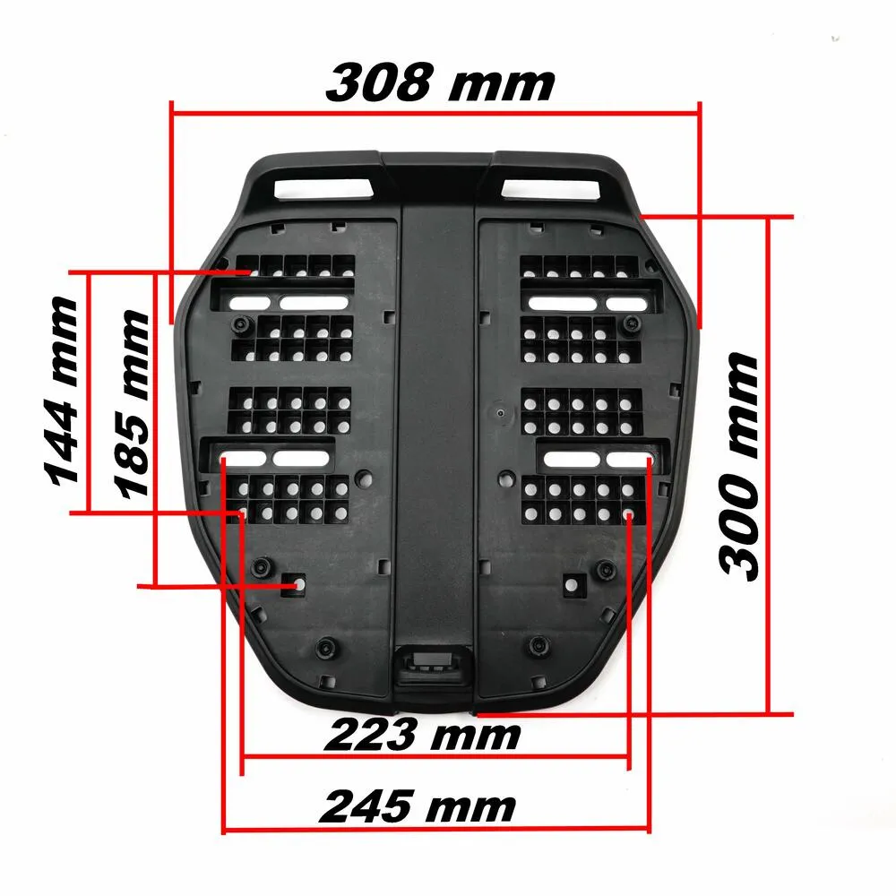 Furchtlos SHIELD S Basic Topcase - 35 Liter - schwarz/gelb - inkl. Montagekit