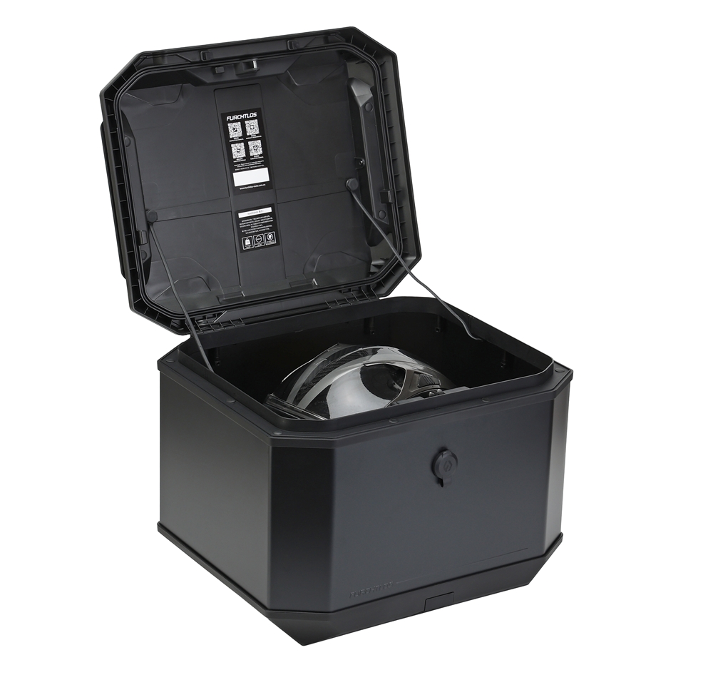 Furchtlos RANGER Alu Topcase Aero - 43 Liter - anthrazit-schwarz