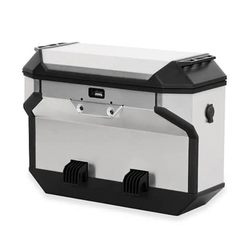 Furchtlos RANGER OFFSET Basic Alu Seitenkoffer rechts mit Versatz - 31 Liter - Aero Aluminium