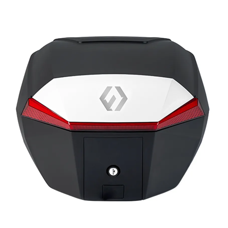 Furchtlos-SHIELD-S-Basic-Topcase-35-Liter-weiss-rot-inkl-Montagekit-FU02TCXX000S25EX-100004 Furchtlos SHIELD S Basic Topcase - 35 Liter - weiß/rot - inkl. Montagekit