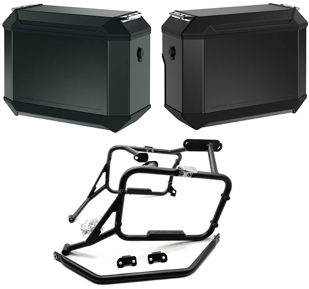 Furchtlos RANGER OFFSET Seitenkofferträger inkl. Seitenkoffer Set anthrazit - KTM 790 Adventure 2021- / 890 Adventure