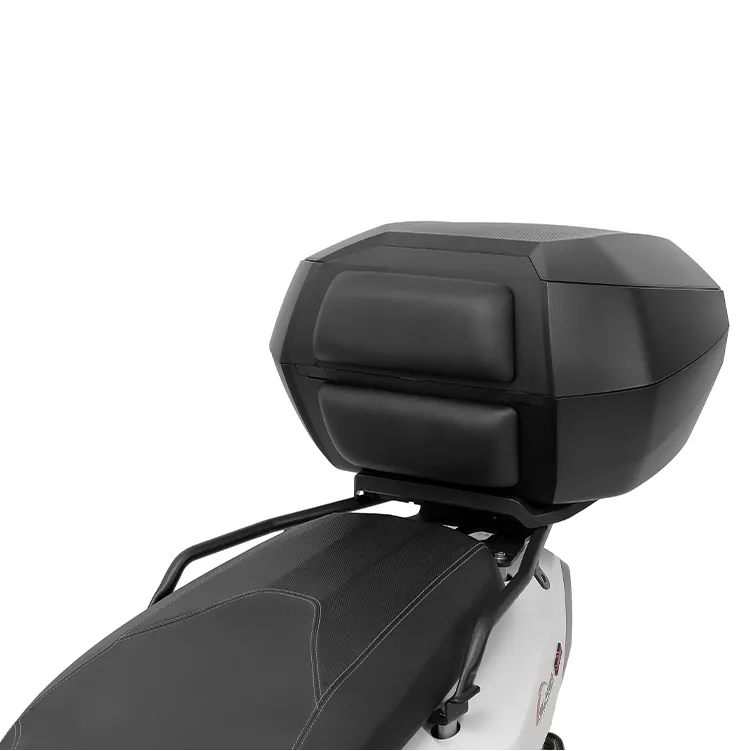 Furchtlos SHIELD L Luxe Topcase - 48 Liter - weiß/rot