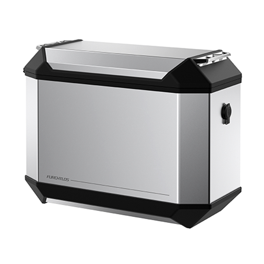 Furchtlos RANGER Alu Seitenkoffer links - 36 Liter - Aero Aluminium