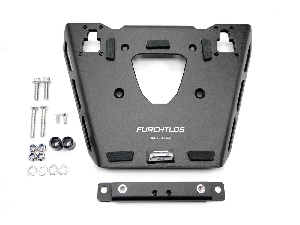 Furchtlos RANGER Aluminium Topcase Montageplatte schwarz - Honda CRF 1100 Africa Twin 2020-24