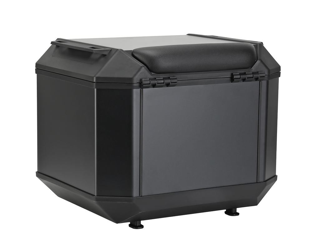 Furchtlos RANGER Alu Topcase Aero - 43 Liter - anthrazit-schwarz